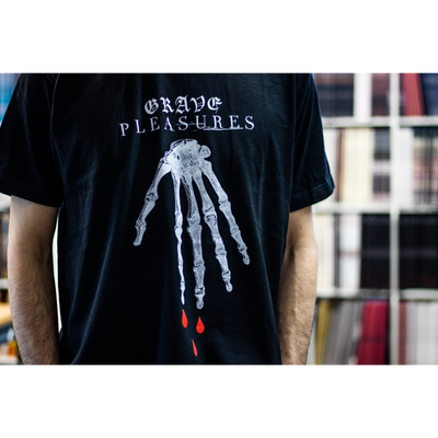 Grave Pleasures "Skeleton Hand" Black T-Shirt