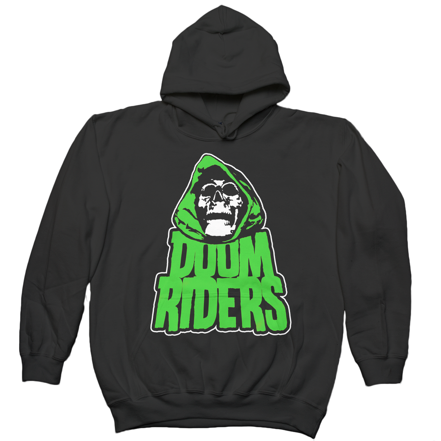 Doomriders "Green Reaper" Black Hooded Sweatshirt