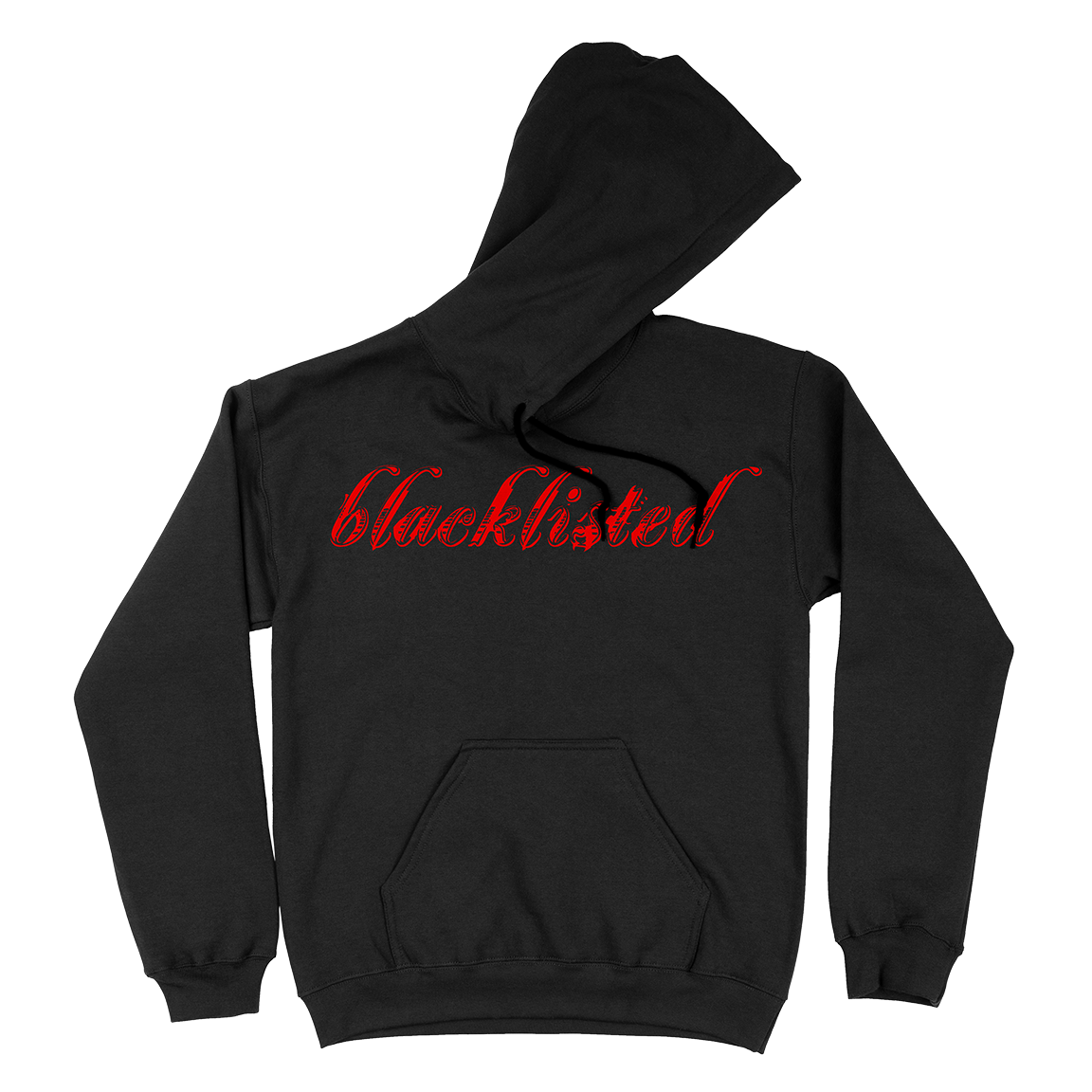 Blacklisted “No One: Logo” Black Hooded Sweatshirt