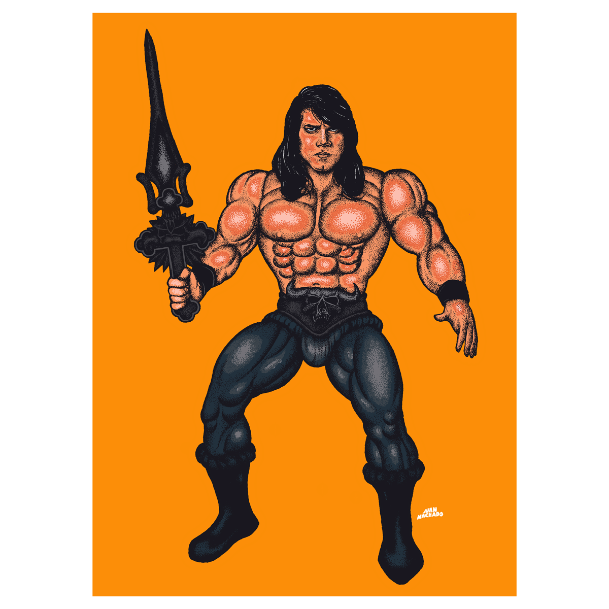 Juan Machado "Evil Elvis" Giclee Print