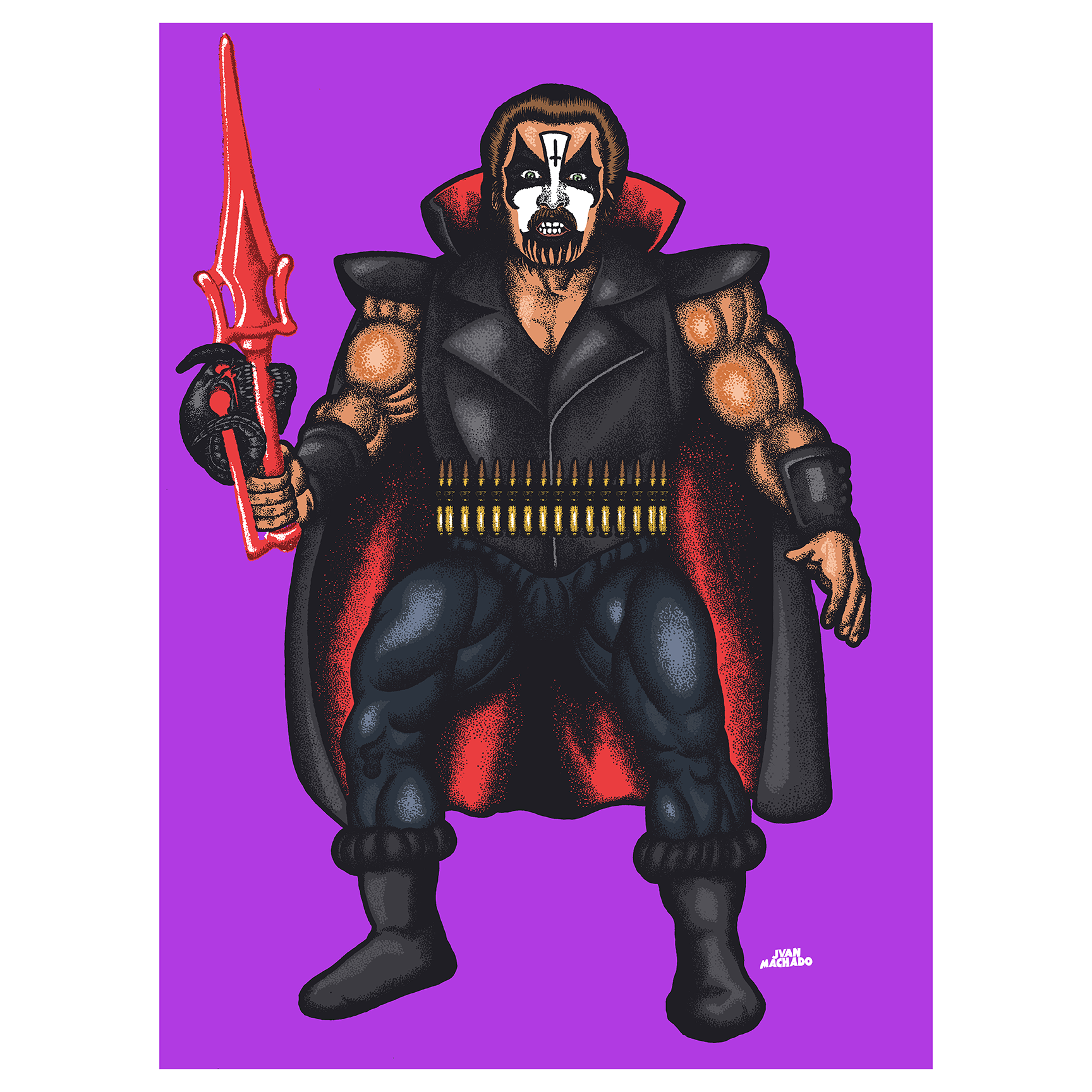 Juan Machado "Into The Coven: Purple" Giclee Print