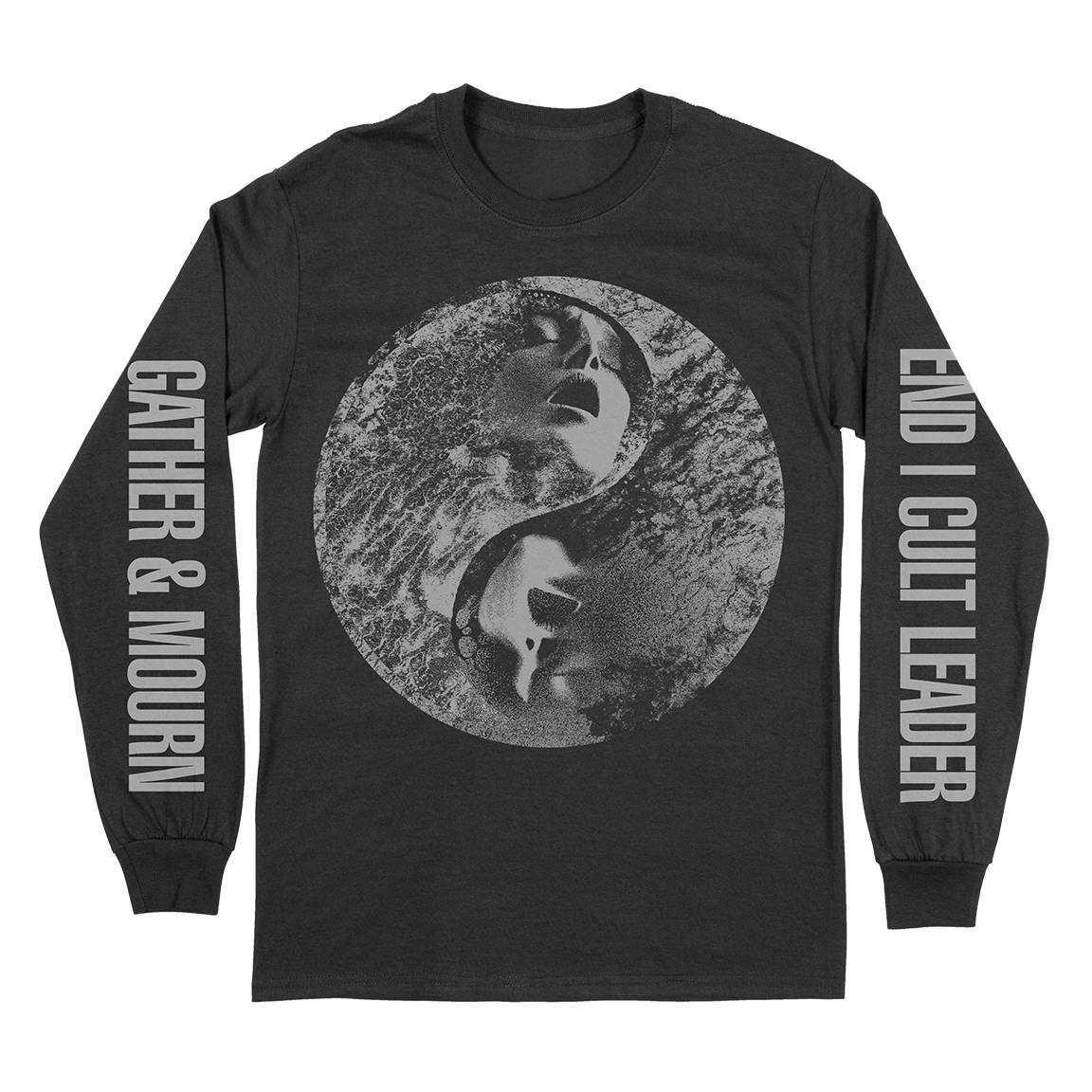 END / Cult Leader "Gather & Mourn: Silver" Black Longsleeve