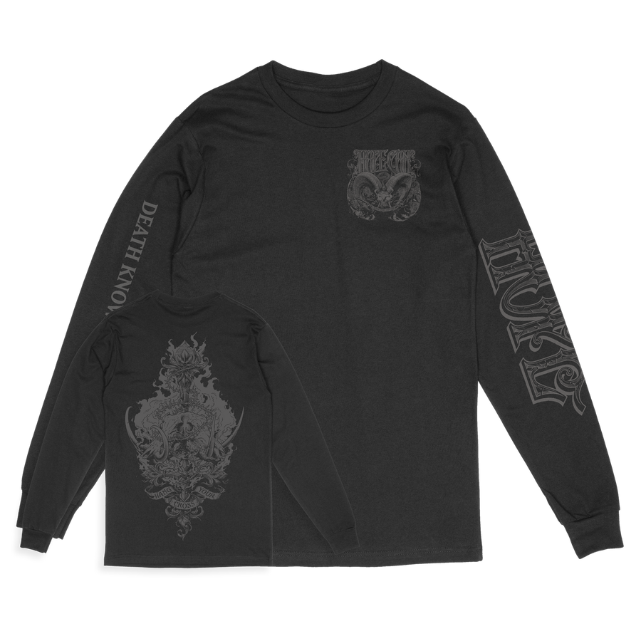 The Hope Conspiracy "Death Knows Your Name: Grey" Black Longsleeve