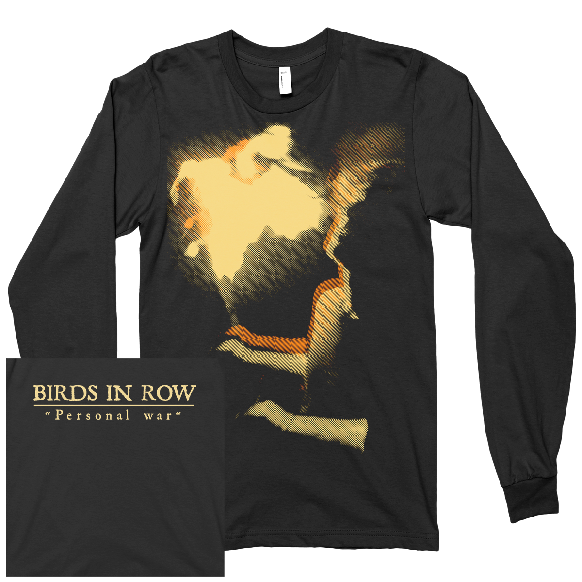 Birds In Row "Personal War" Black Longsleeve