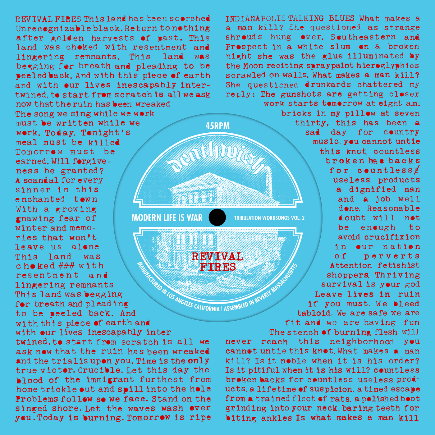 Modern Life Is War "Tribulation Worksongs Vol. 2"