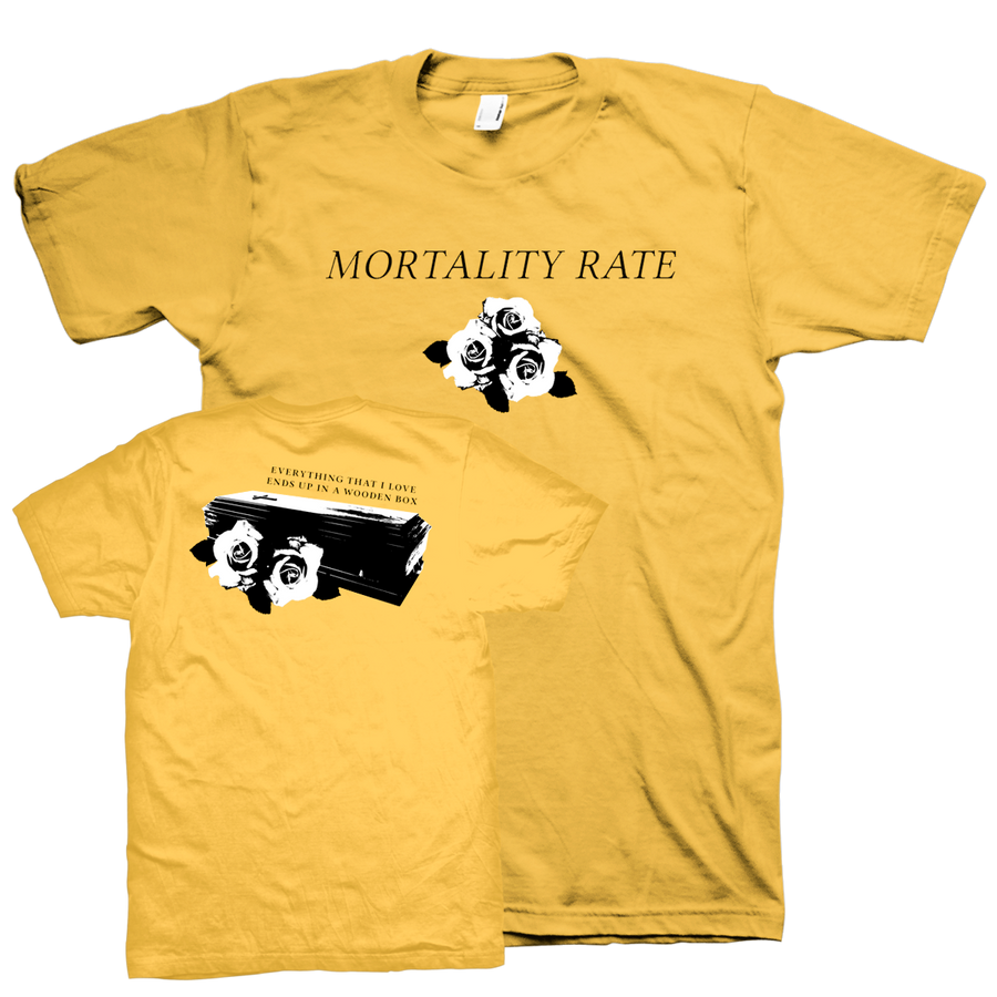 Mortality Rate "Wooden Box" Yellow T-Shirt