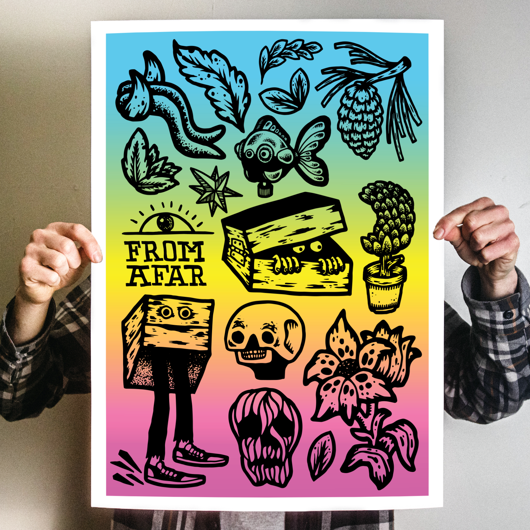 Michael Sieben "From Afar: Split Mountain" Giclee Print