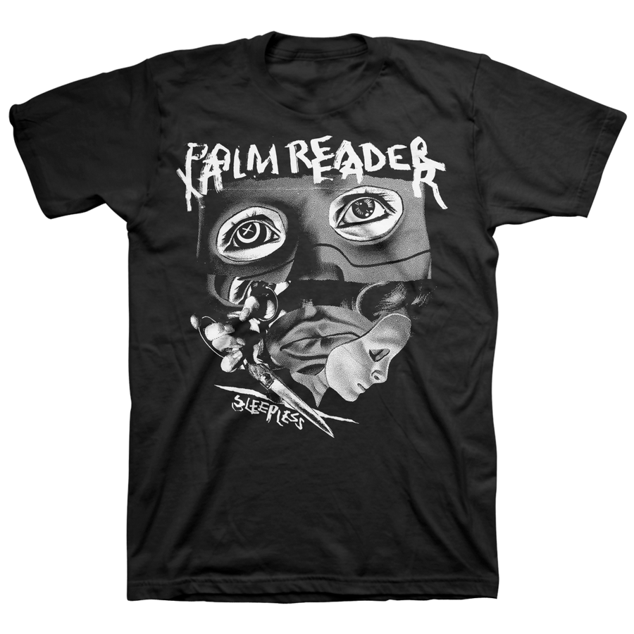 Palm Reader "Sleepless" Black T-Shirt