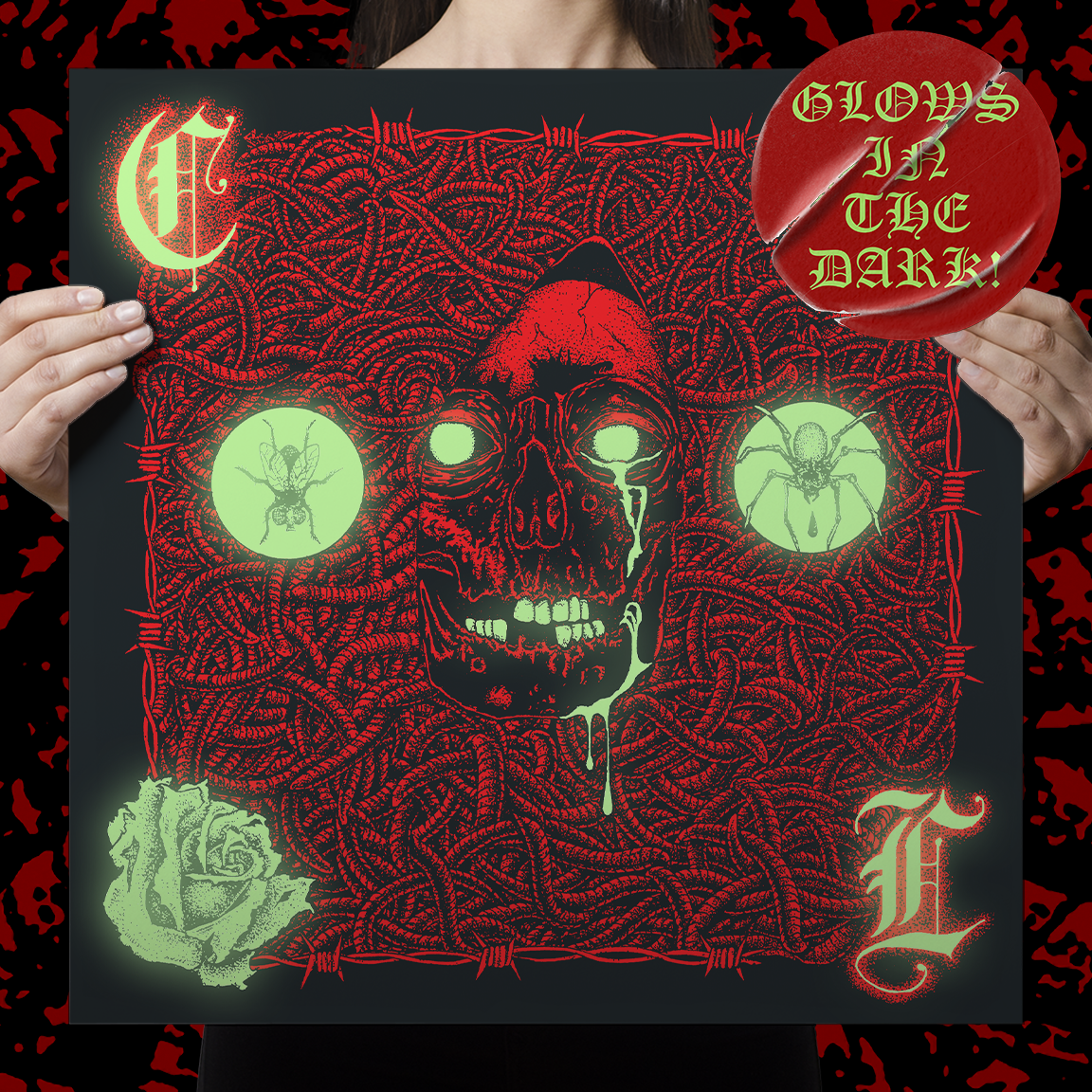 Cult Leader "A Patient Man" Glow-In-The-Dark Silkscreened Print