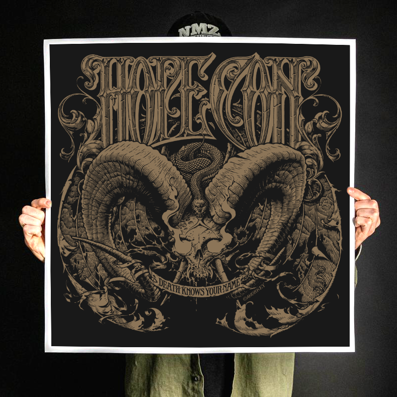 The Hope Conspiracy "Death Knows Your Name: Gold" Giclee Print