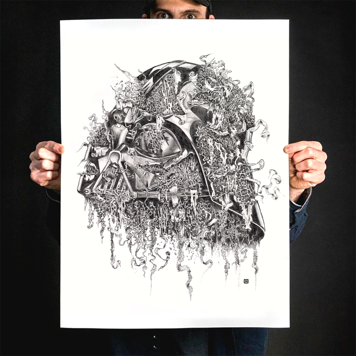 Seldon Hunt "Decayed Toons: Darth" Giclee Print