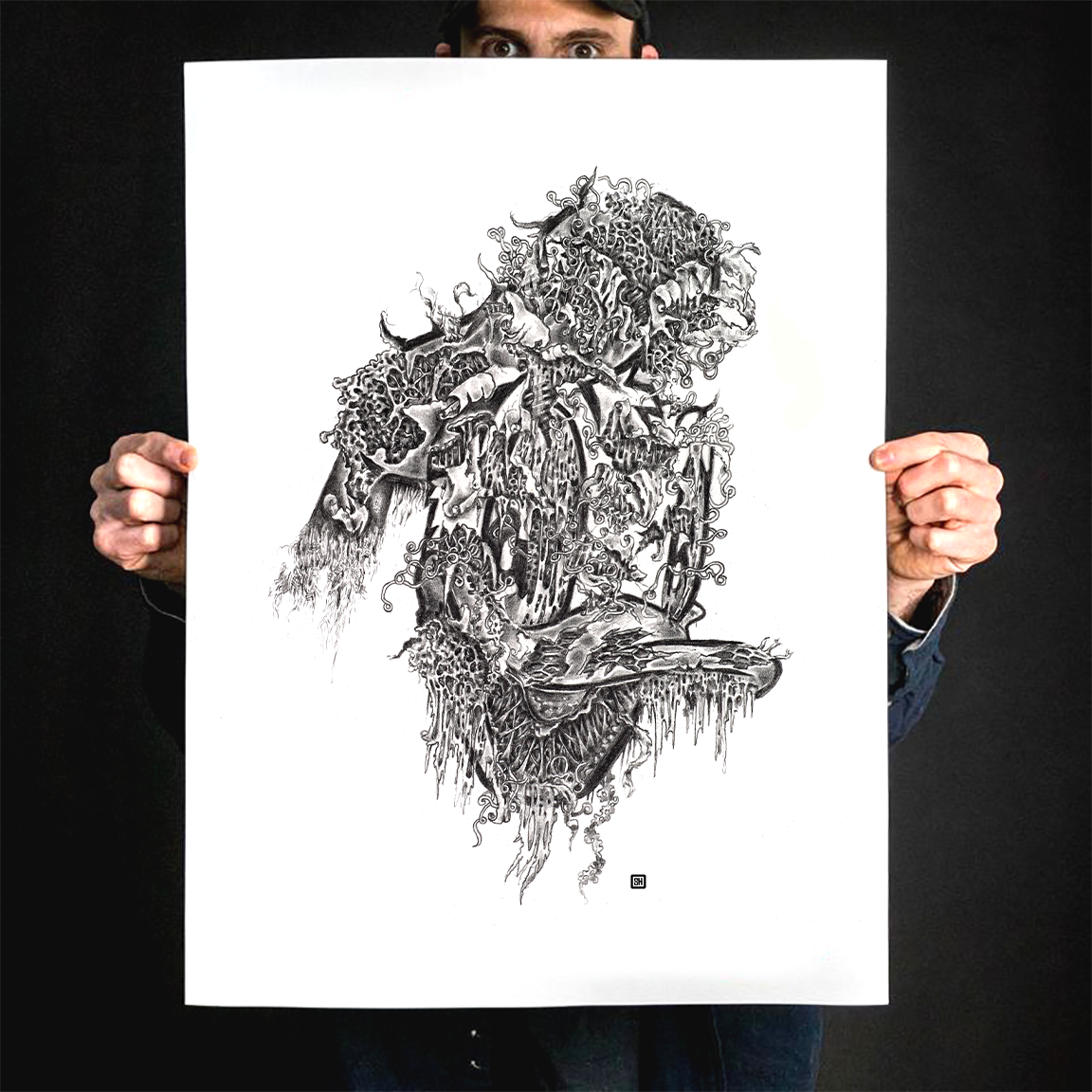 Seldon Hunt "Decayed Toons: Donald" Giclee Print