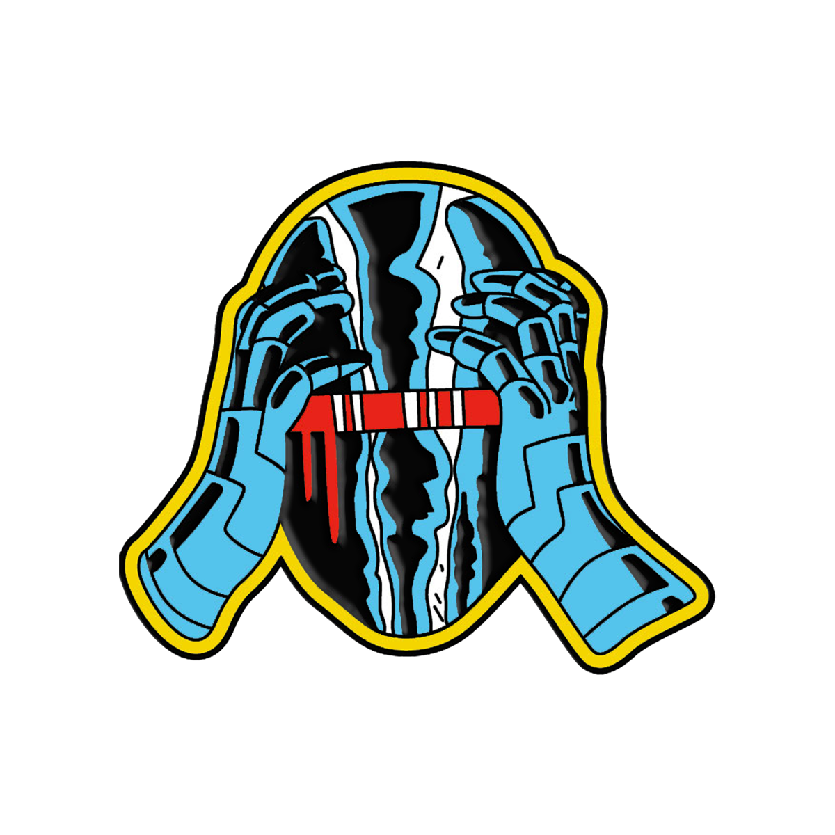 Nick Pyle "Freaking Out" Enamel Pin