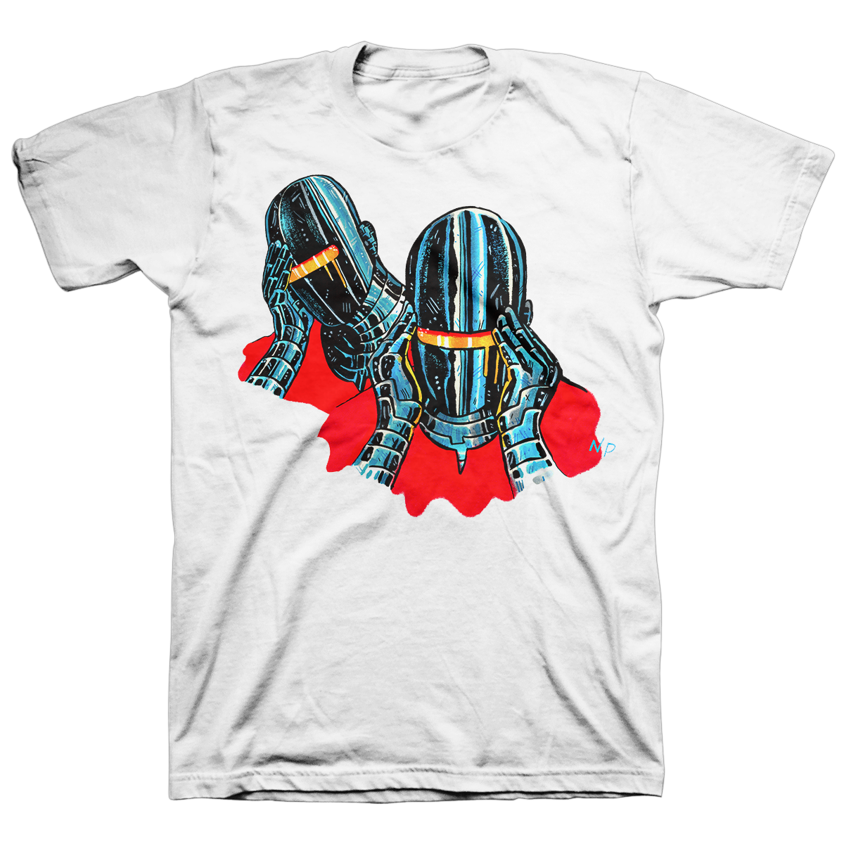 Nick Pyle "Troubled" White T-Shirt