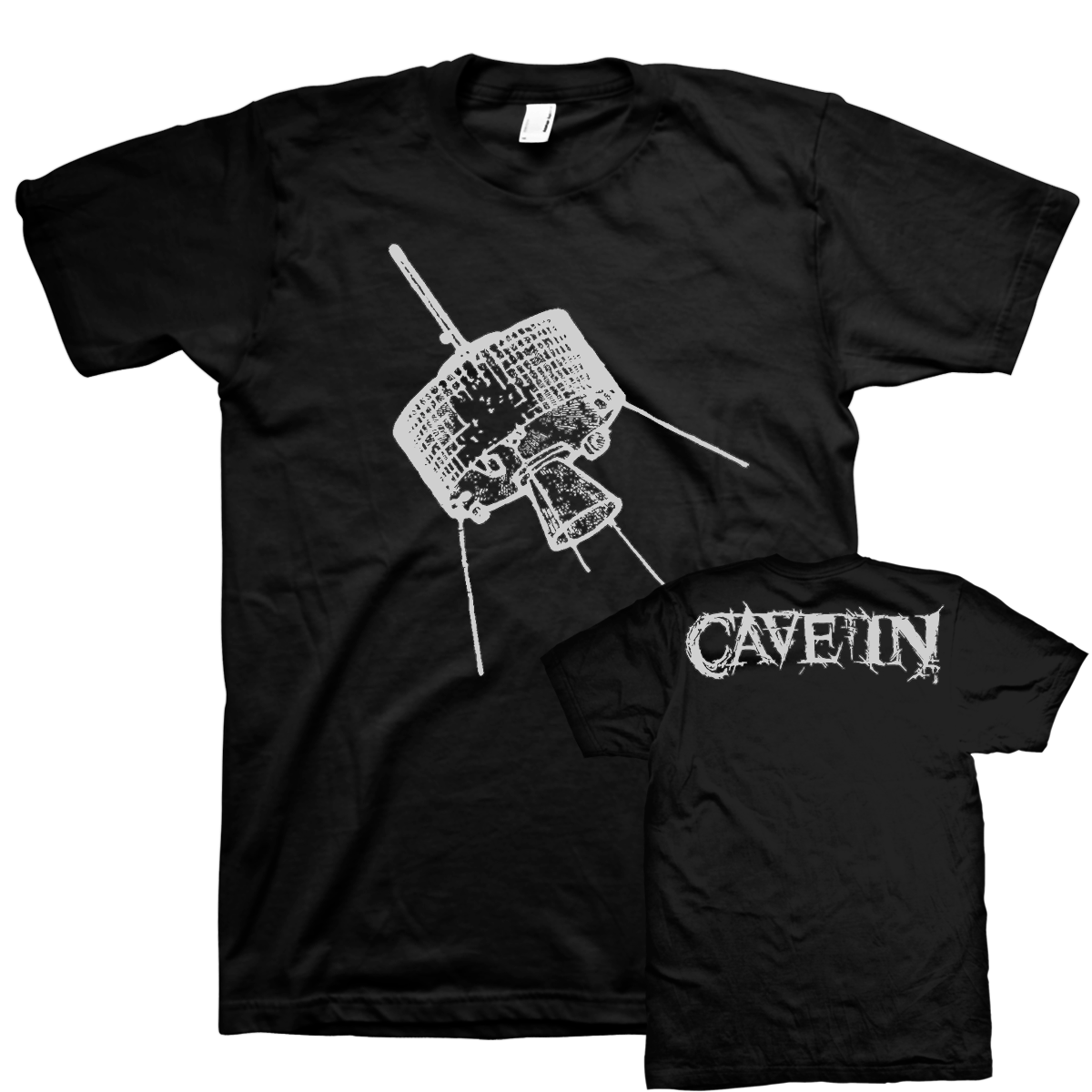 Cave In "White Satellite" Black T-Shirt