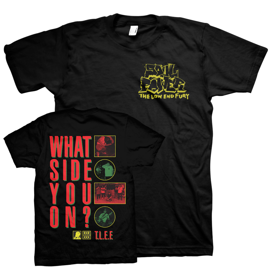 Soul Power "What Side You On?" Black T-Shirt
