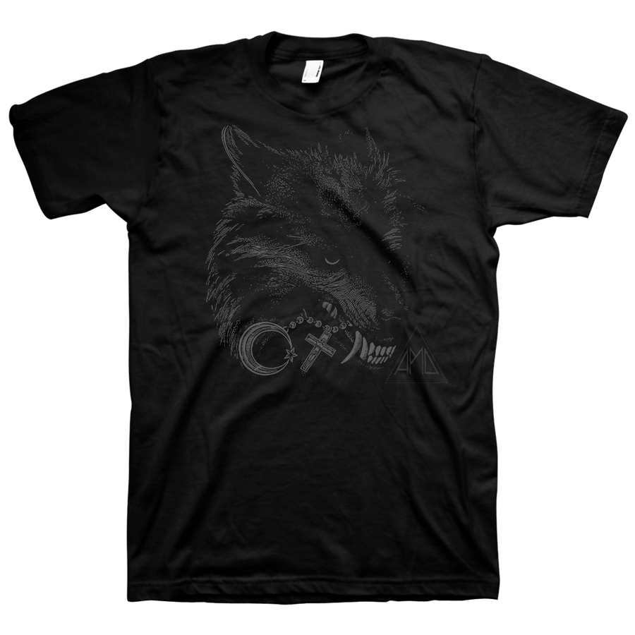 All Pigs Must Die "Wolf" Black On Black T-Shirt
