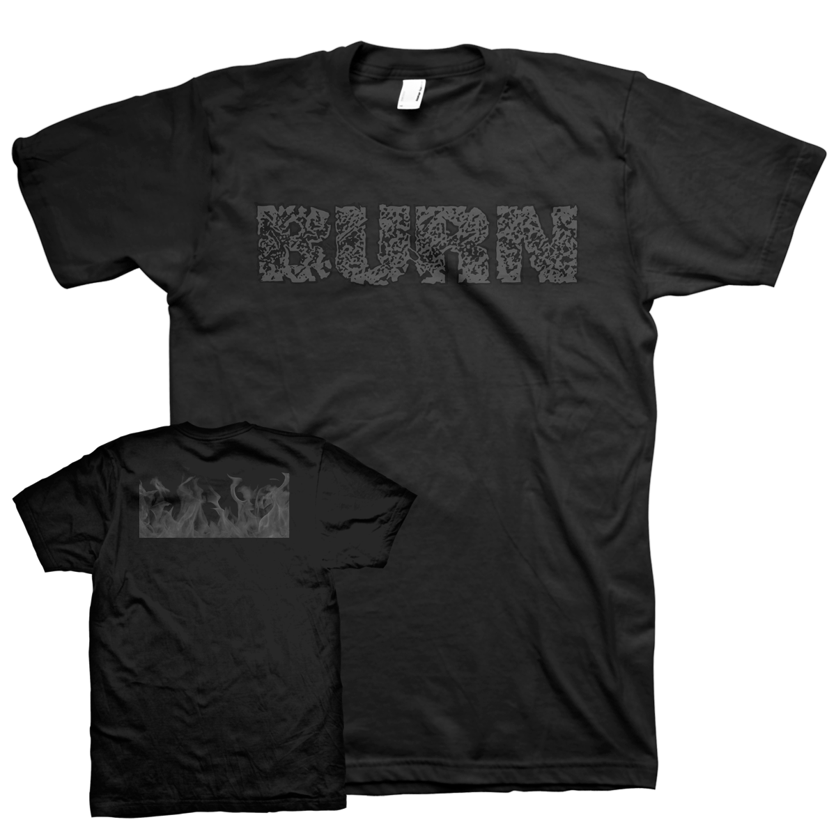 Burn "Black On Black: Fire" T-Shirt