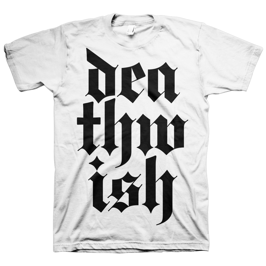 Deathwish "Stacked Logo" White T-Shirt