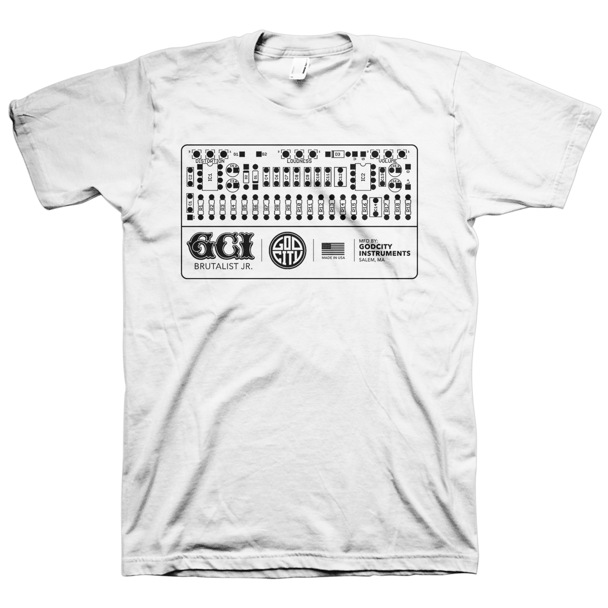 Godcity "Circuit Board" White T-Shirt