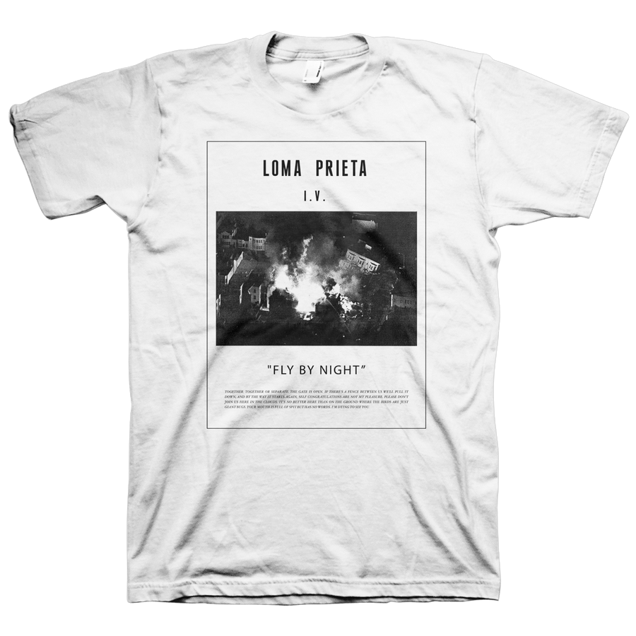 Loma Prieta "Fly By Night" White T-Shirt