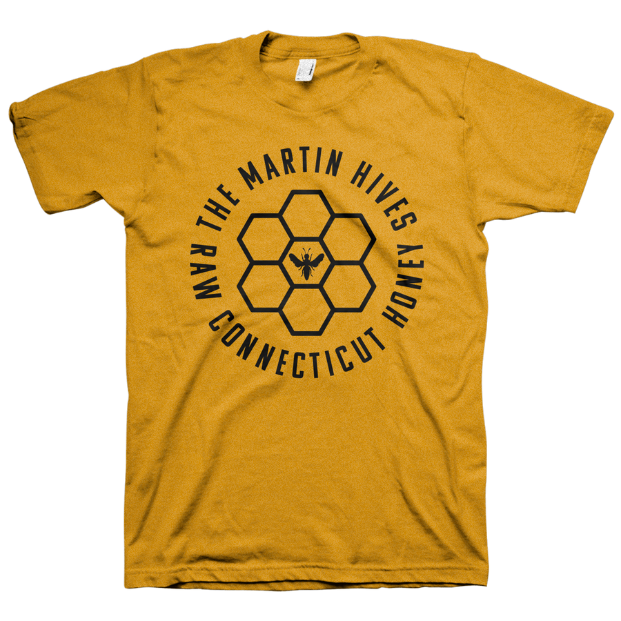The Martin Hives Honey Co. "Raw CT Honey" Gold T-Shirt