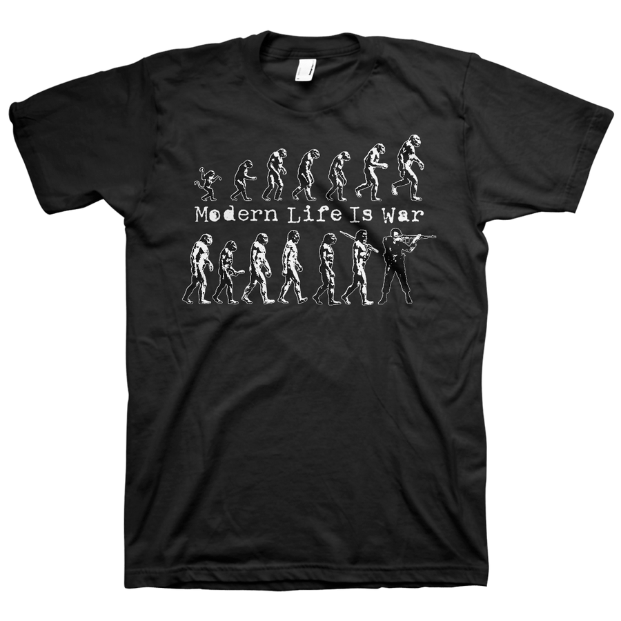 Modern Life Is War "Evolution" Black T-Shirt