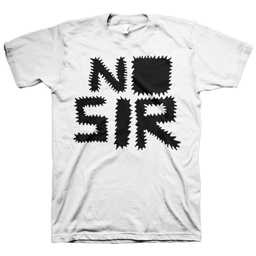 No Sir "Logo" White T-Shirt