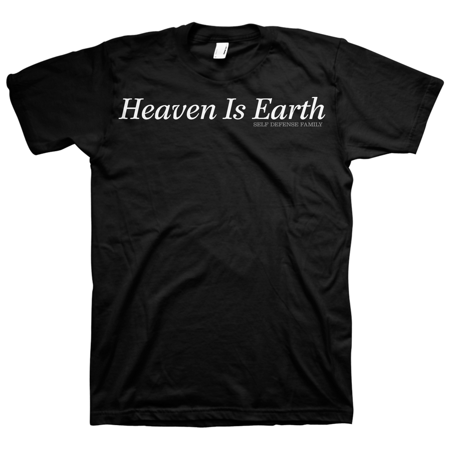Self Defense Family "Heaven Is Earth" Black T-Shirt