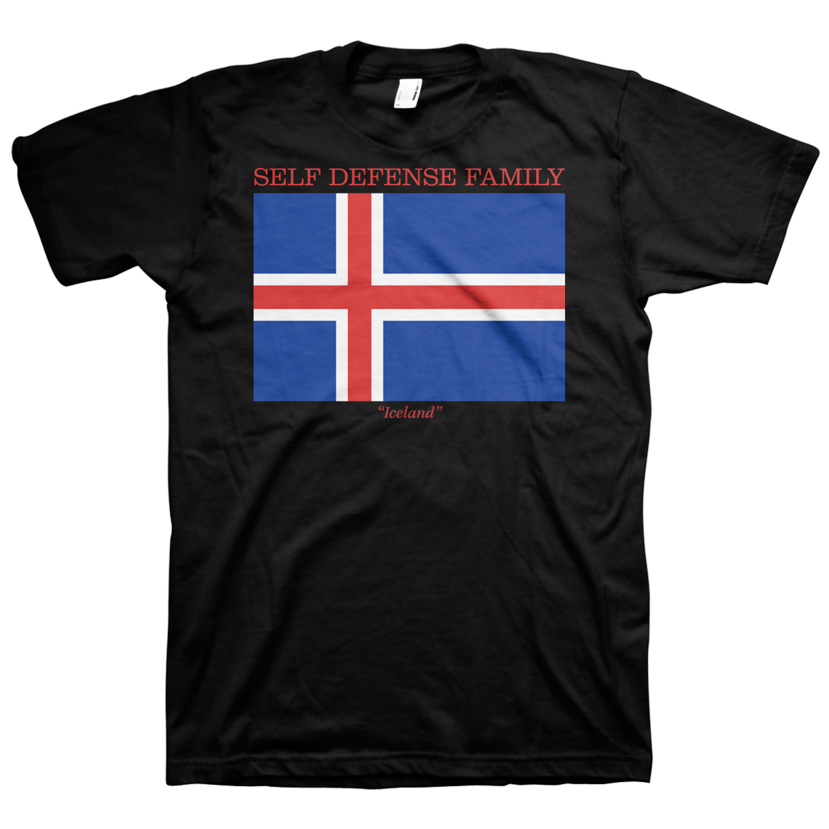 Self Defense Family "Iceland" Black T-Shirt