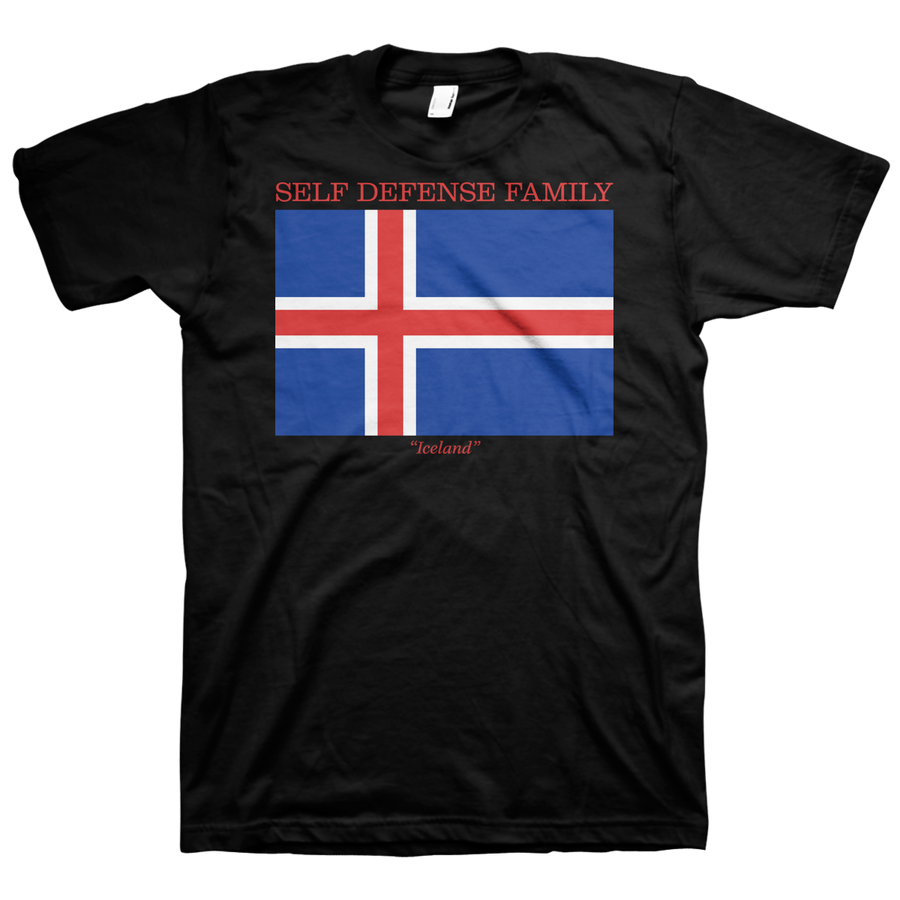 Self Defense Family "Iceland" Black T-Shirt