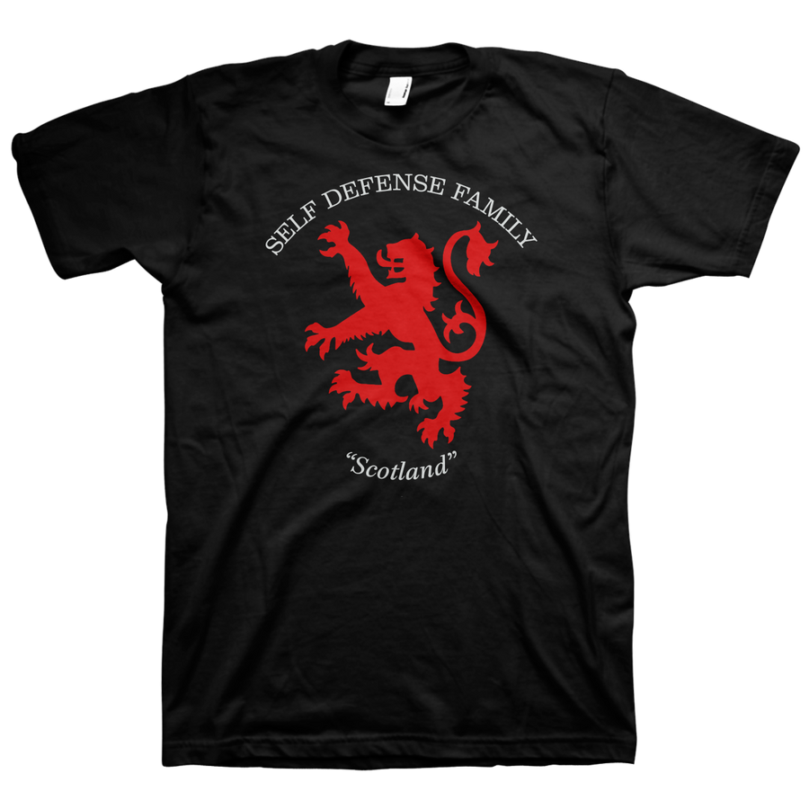 Self Defense Family "Scotland" Black T-Shirt
