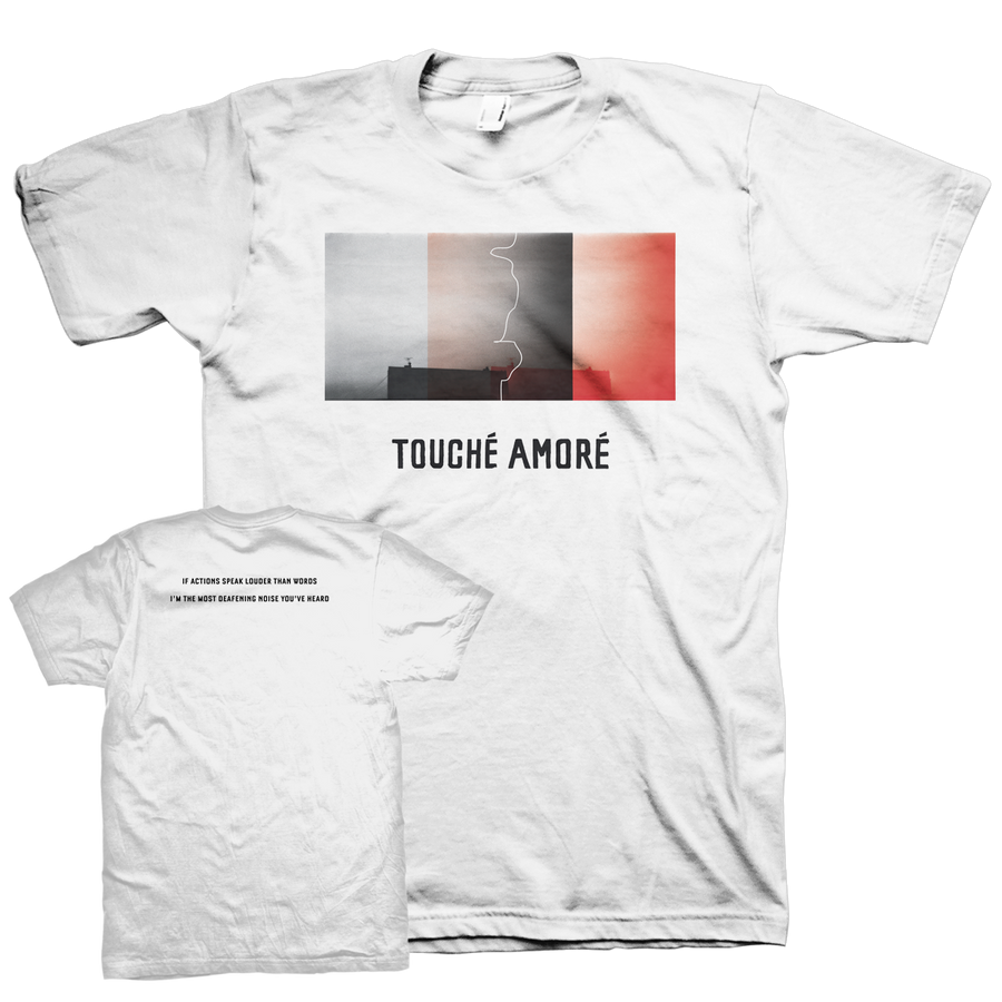 Touche Amore "Actions Speak Louder" White T-Shirt