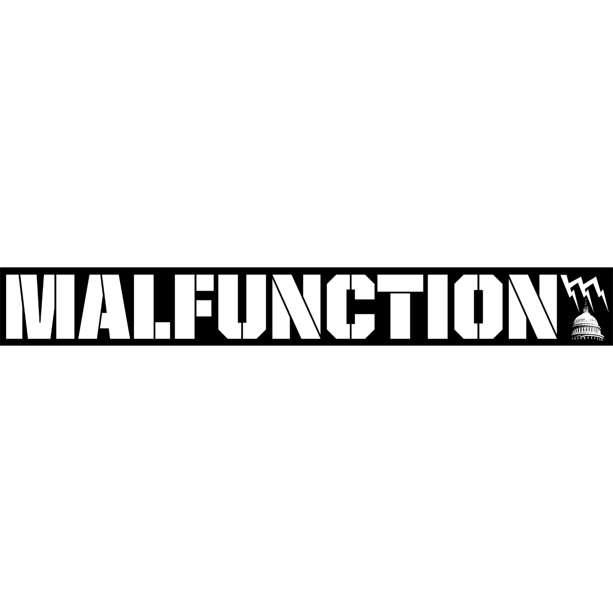 Malfunction "Giant Logo: Black" Sticker