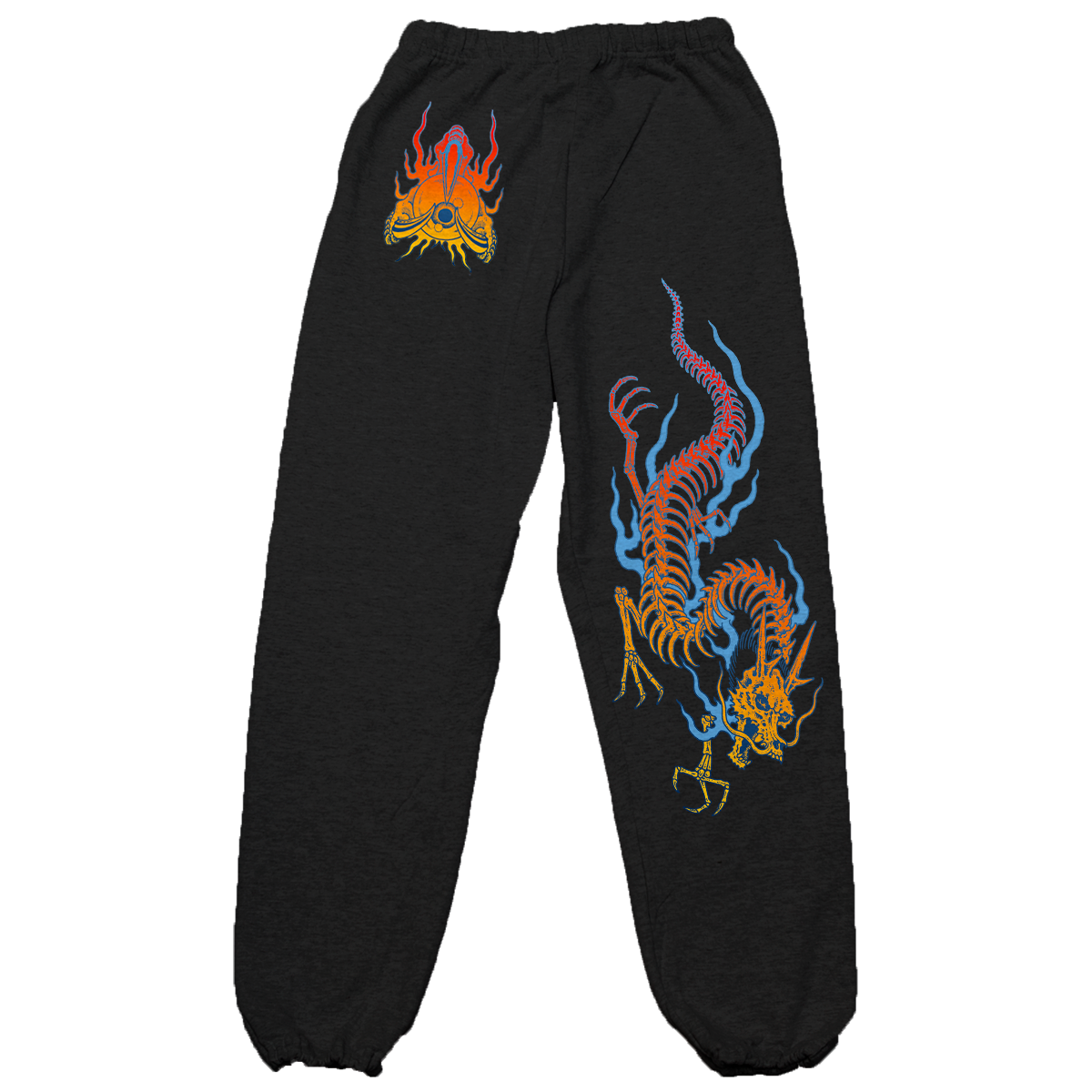 Black dragon sweatpants sale