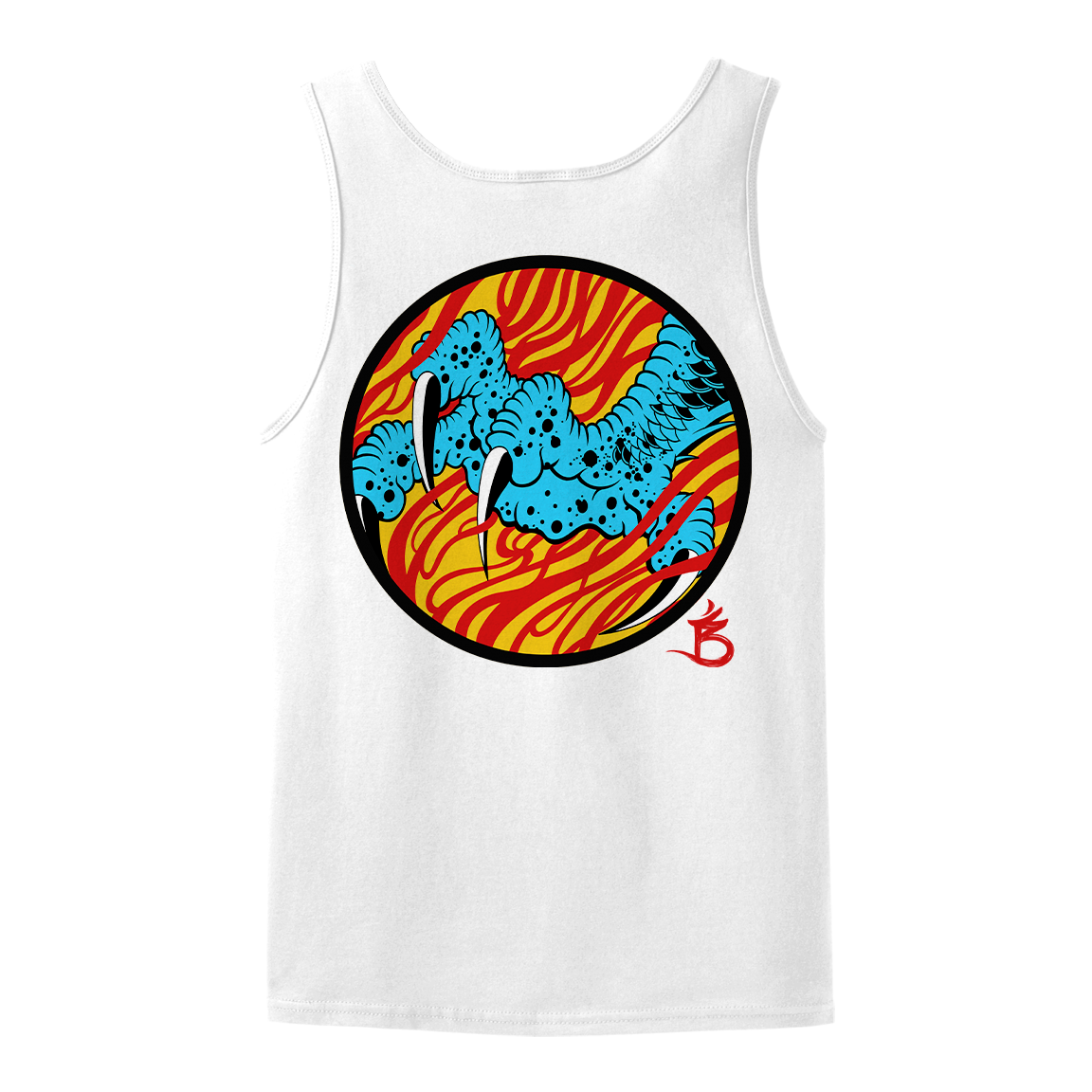 Darren Brass "Claw" White Tank Top