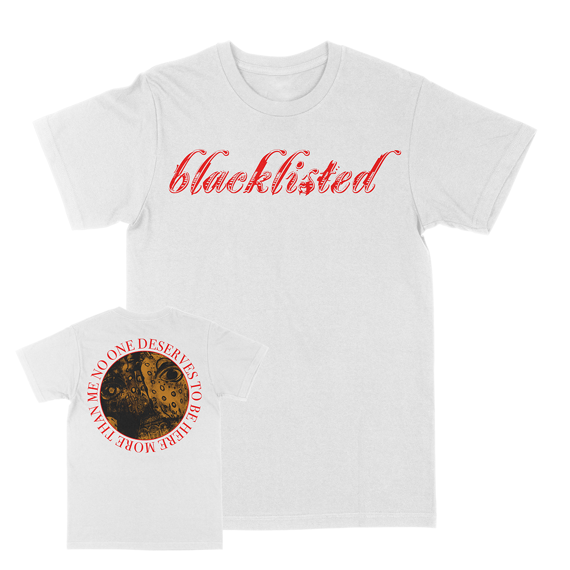 Blacklisted “No One: Logo” White T-Shirt