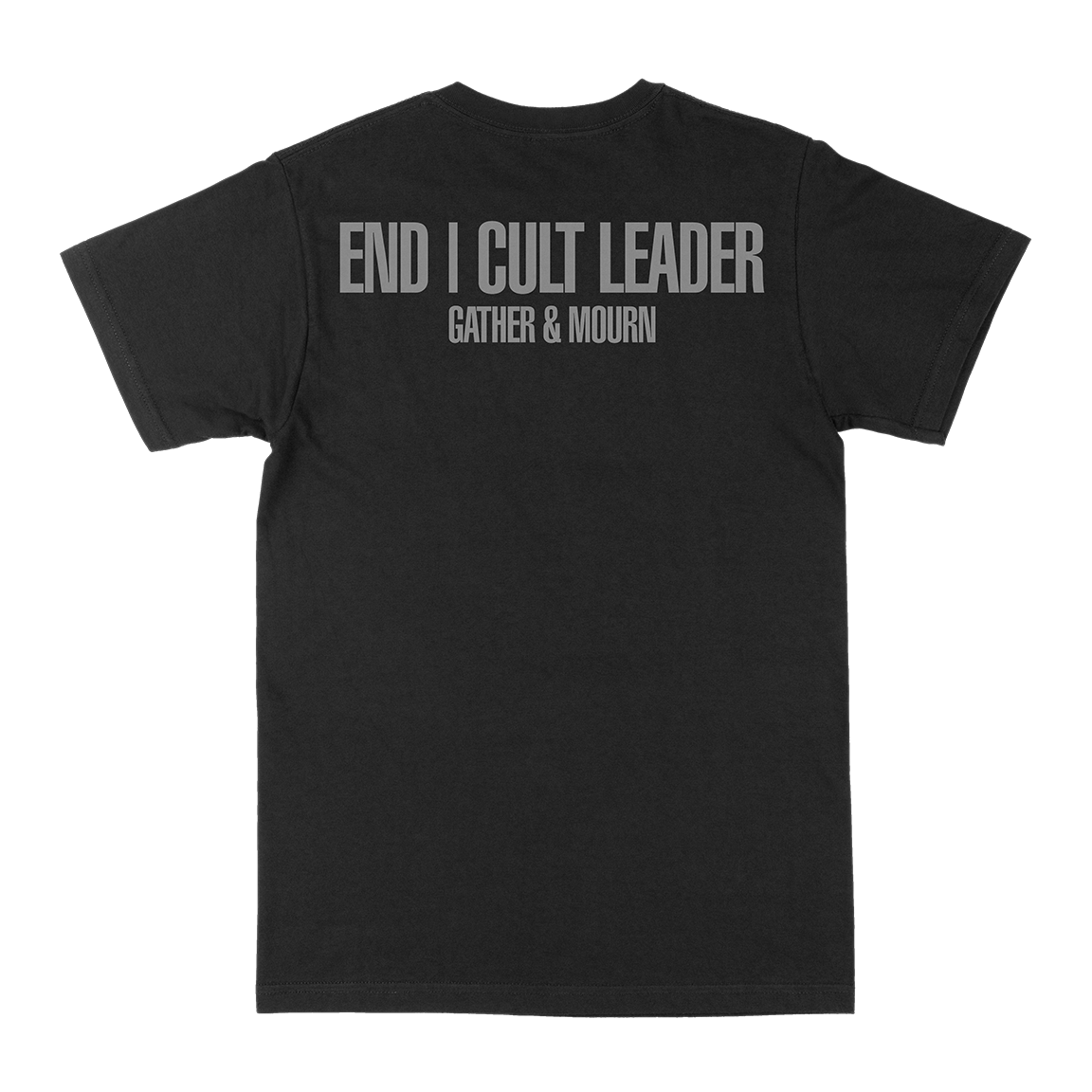 END / Cult Leader "Gather & Mourn: Silver" Black T-Shirt
