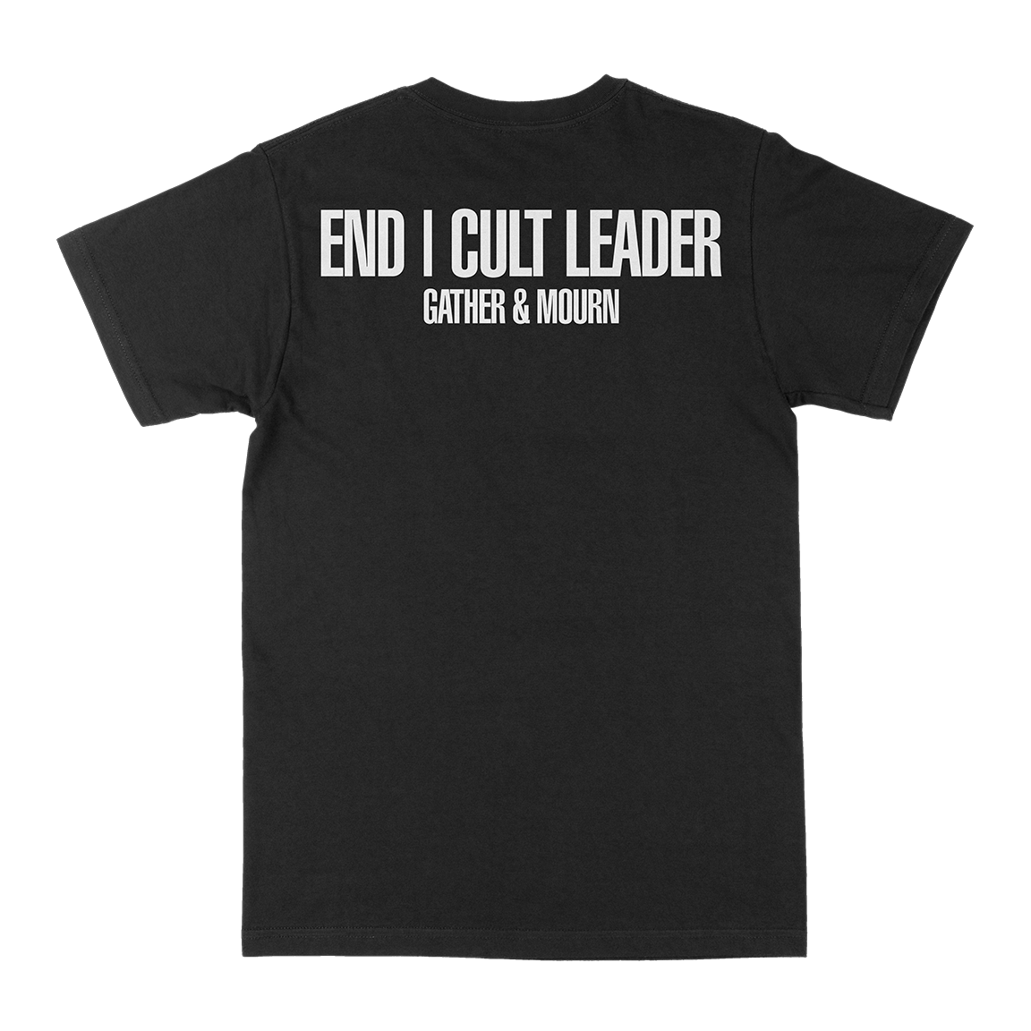 END / Cult Leader "Gather & Mourn: White" Black T-Shirt