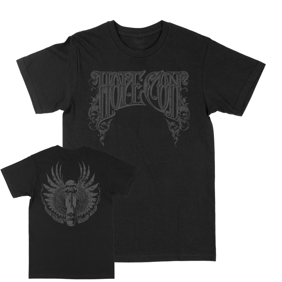 The Hope Conspiracy "Crest: Grey" Black T-Shirt