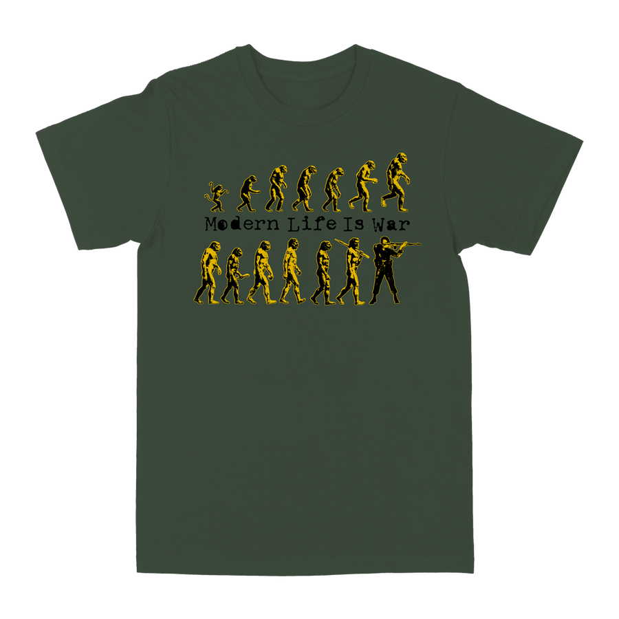Modern Life Is War "Evolution" Army Green T-Shirt
