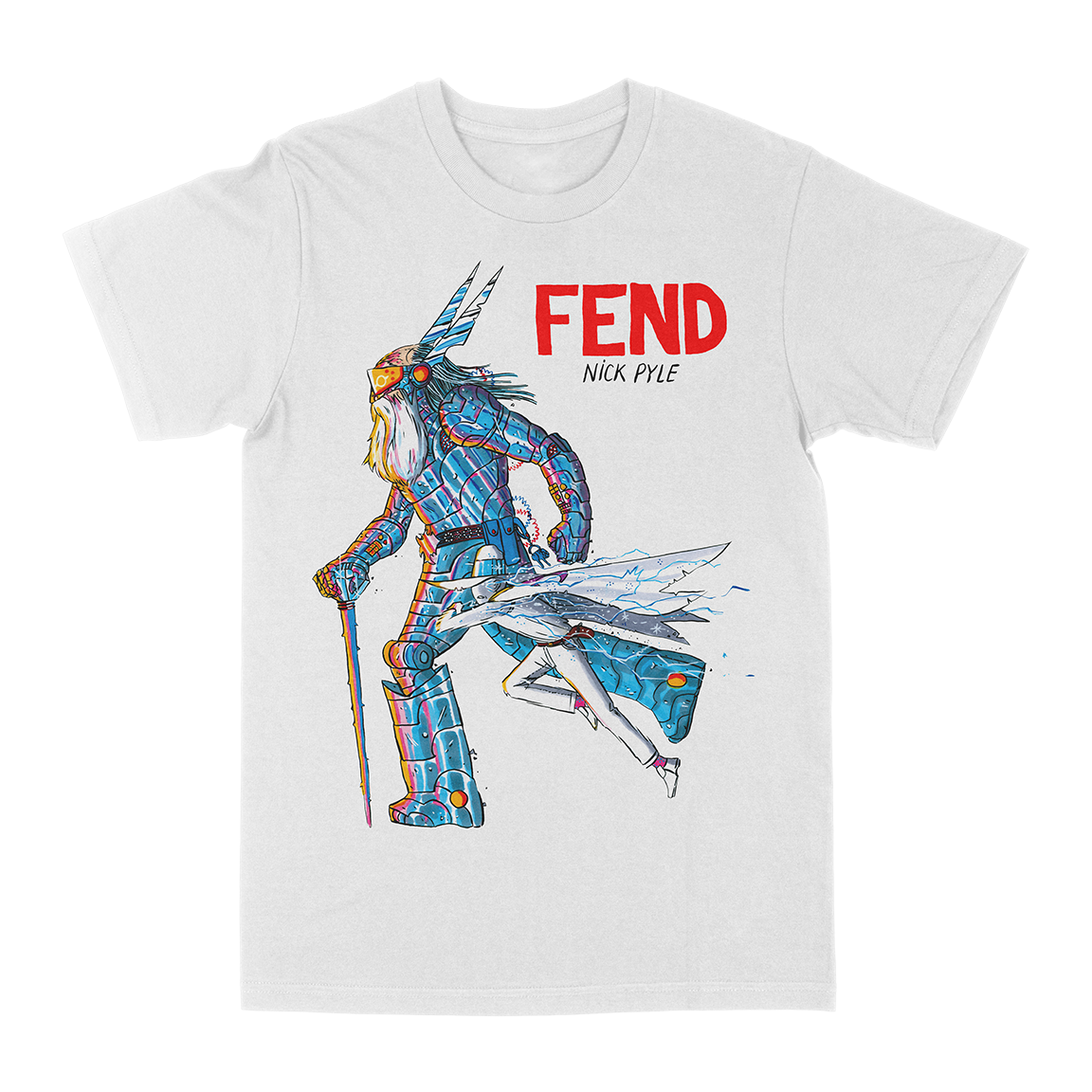 Nick Pyle "FEND" White T-Shirt
