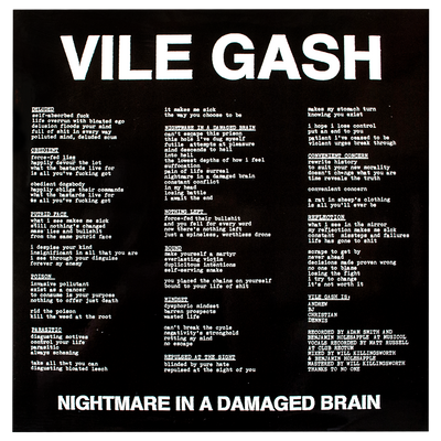 Vile Gash "Nightmare In A Damaged Brain"