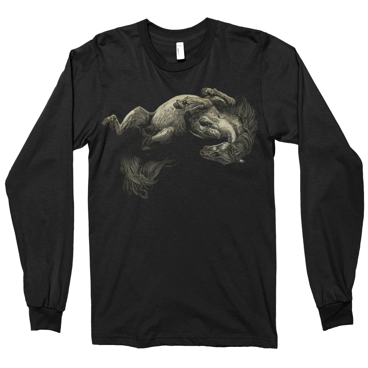 Richey Beckett "White Pony" Charcoal Black Longsleeve